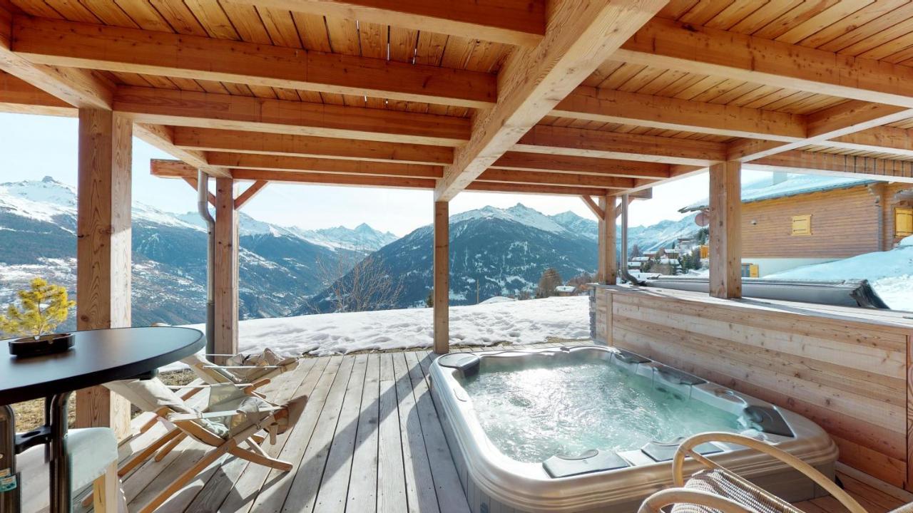 Etoiles Des Neiges Luxe & Jacuzzi Chalet 12 Pers By Alpvision Residences Hérémence Buitenkant foto