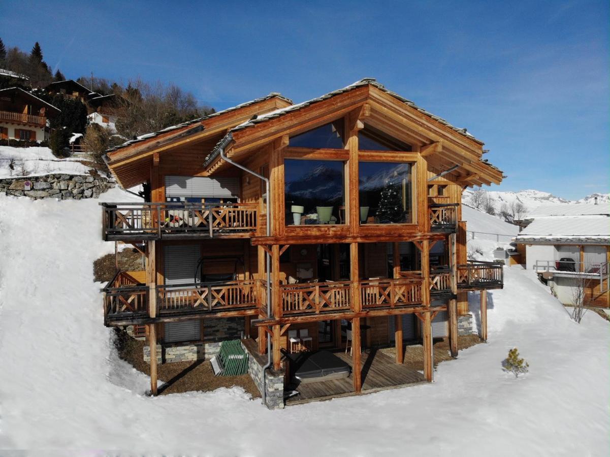 Etoiles Des Neiges Luxe & Jacuzzi Chalet 12 Pers By Alpvision Residences Hérémence Buitenkant foto