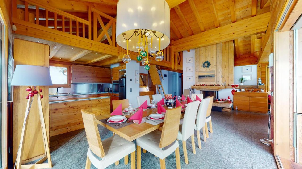 Etoiles Des Neiges Luxe & Jacuzzi Chalet 12 Pers By Alpvision Residences Hérémence Buitenkant foto