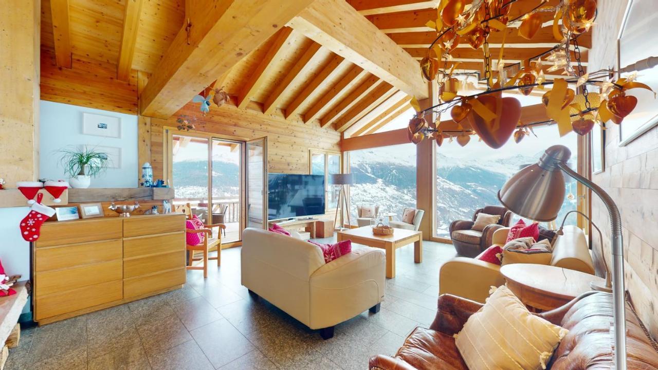 Etoiles Des Neiges Luxe & Jacuzzi Chalet 12 Pers By Alpvision Residences Hérémence Buitenkant foto